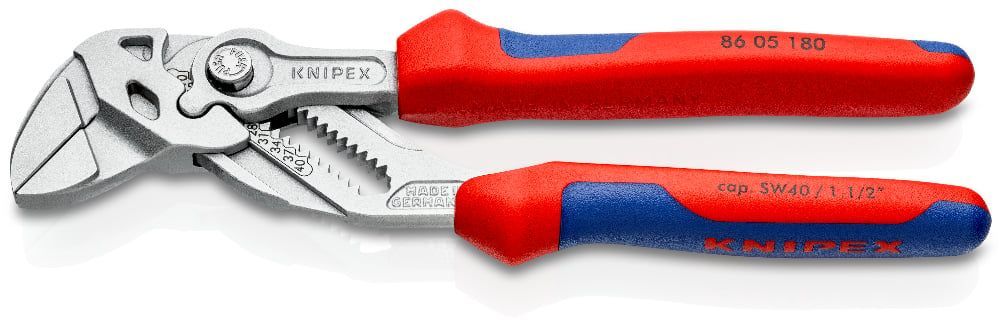 картинка KNIPEX KN-8605180SB. Клещи переставные-гаечные являющийся официальным дистрибьютором в России 