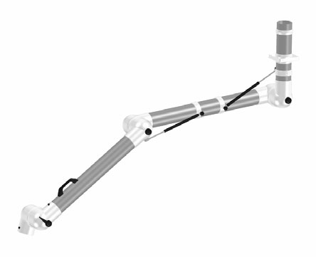 картинка Alsident 100-9065-3-5. Дымоприемник 3-х секционный белый потолочный (без раструба) являющийся официальным дистрибьютором в России 