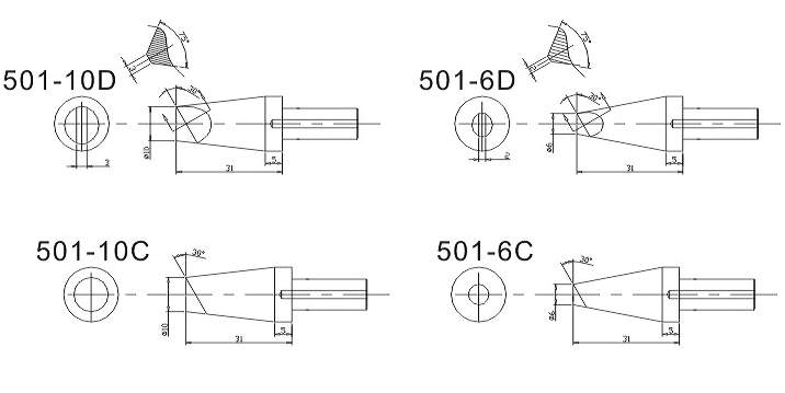картинка Quick 501. Паяльные жала являющийся официальным дистрибьютором в России 