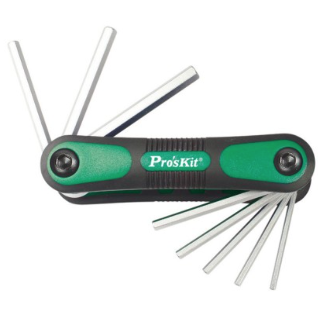 картинка ProsKit HW-121M. Набор раскладных шестигранных ключей являющийся официальным дистрибьютором в России 