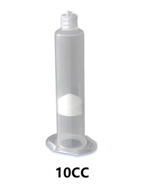 картинка VMATIC VCAS10C. Шприц дозатора бесцветный с белым поршнем 10сс являющийся официальным дистрибьютором в России 