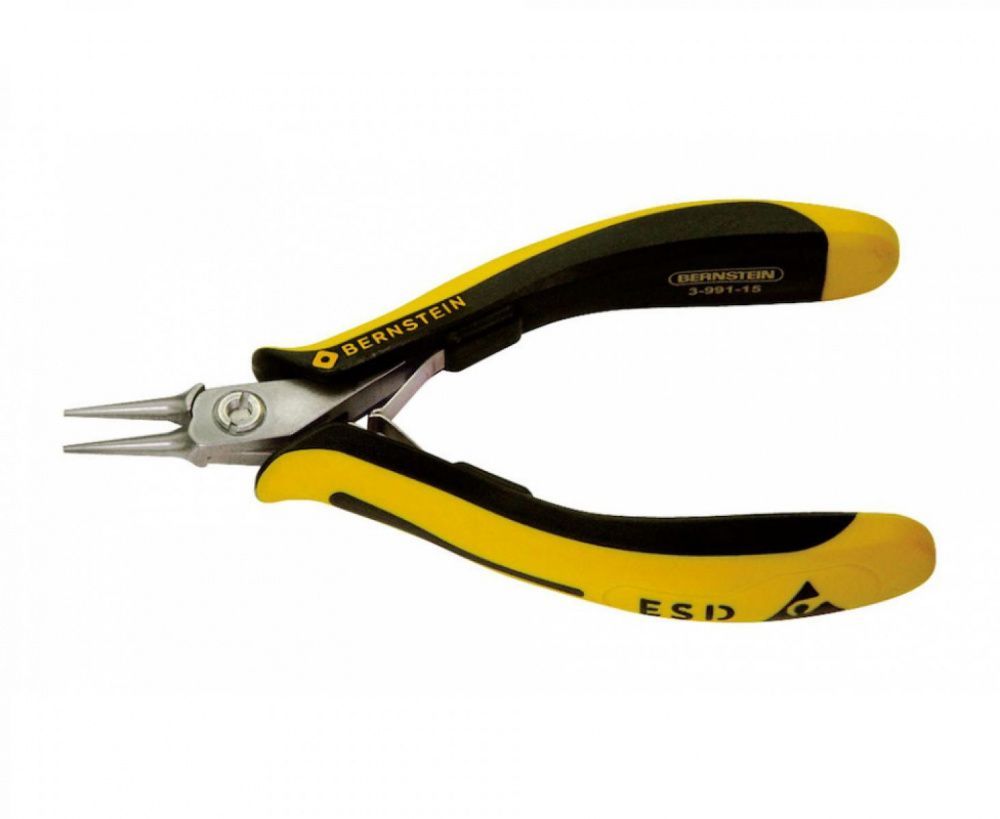 картинка Bernstein B3-991-15. Круглогубцы антистатические ESD TECHNICline 130 мм являющийся официальным дистрибьютором в России 
