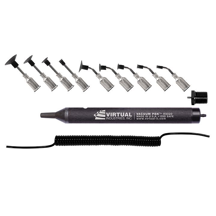 картинка VIRTUAL VV-PEN-KIT (ESD). Вакуумный пинцет с комплектом игл-насадок Buna-N являющийся официальным дистрибьютором в России 