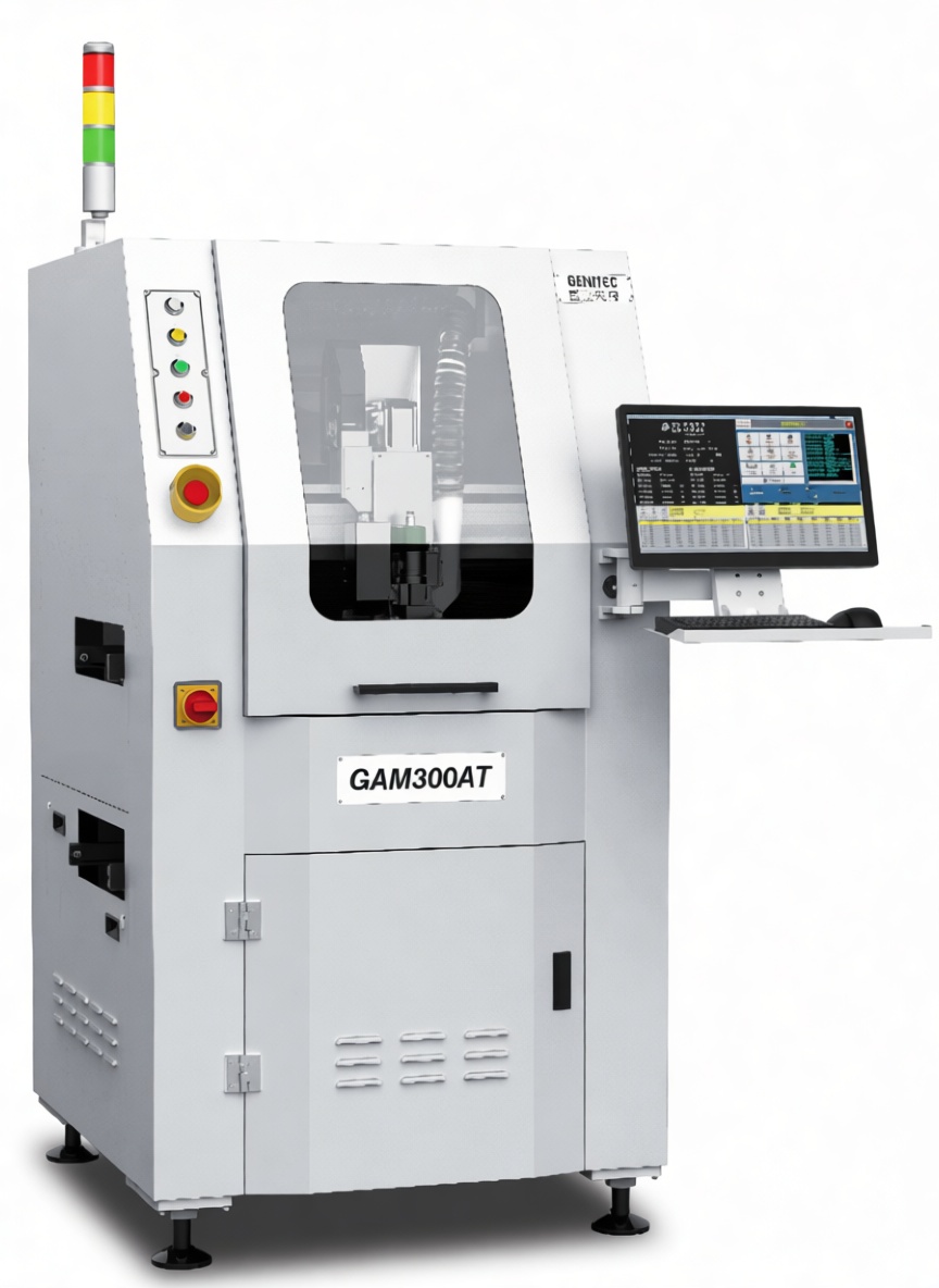 картинка GENITEC GAM300AT. Aвтоматический роутер для разделения печатных плат с возвратом носителя являющийся официальным дистрибьютором в России 