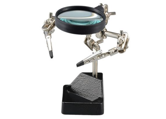 картинка Goot ST-94. Держатель третья рука с лупой увеличение 2x являющийся официальным дистрибьютором в России 