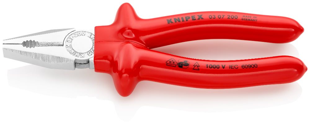 картинка KNIPEX KN-0307200. Плоскогубцы комбинированные являющийся официальным дистрибьютором в России 
