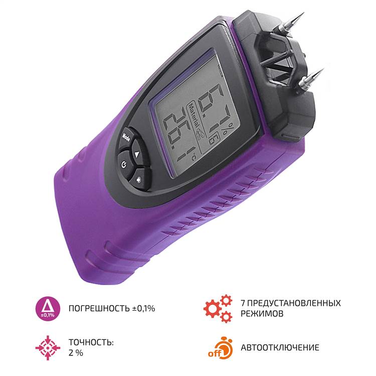 картинка МЕГЕОН 20501. Измеритель влажности материалов являющийся официальным дистрибьютором в России 