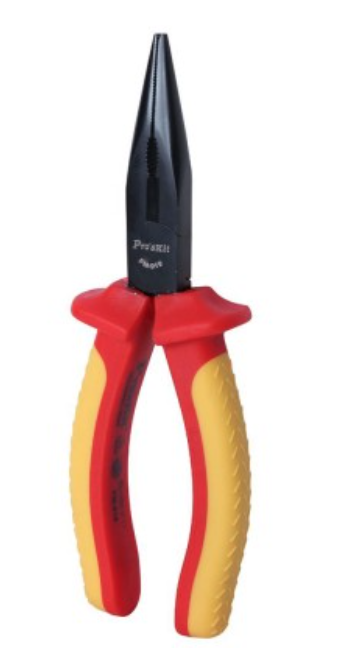 картинка ProsKit PM-919. Высоковольтные усиленные длинногубцы (1000V) являющийся официальным дистрибьютором в России 