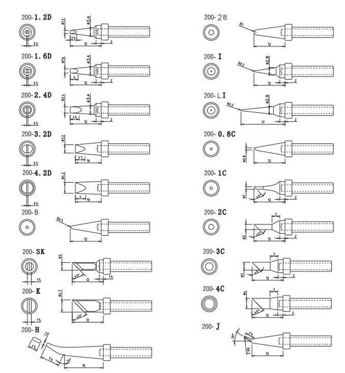 картинка Quick 700A/200G. Паяльные жала являющийся официальным дистрибьютором в России 