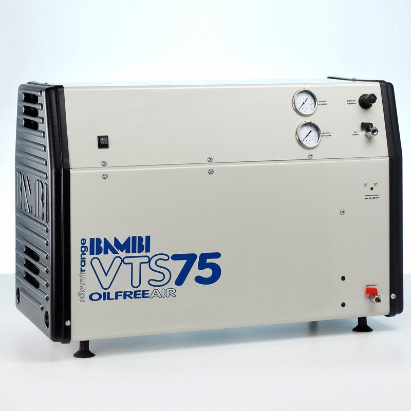 картинка BAMBI VTS75. Компрессор безмасляный бесшумный являющийся официальным дистрибьютором в России 