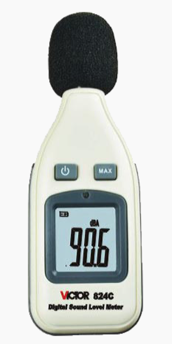 картинка Victor 824C. Шумомер цифровой являющийся официальным дистрибьютором в России 
