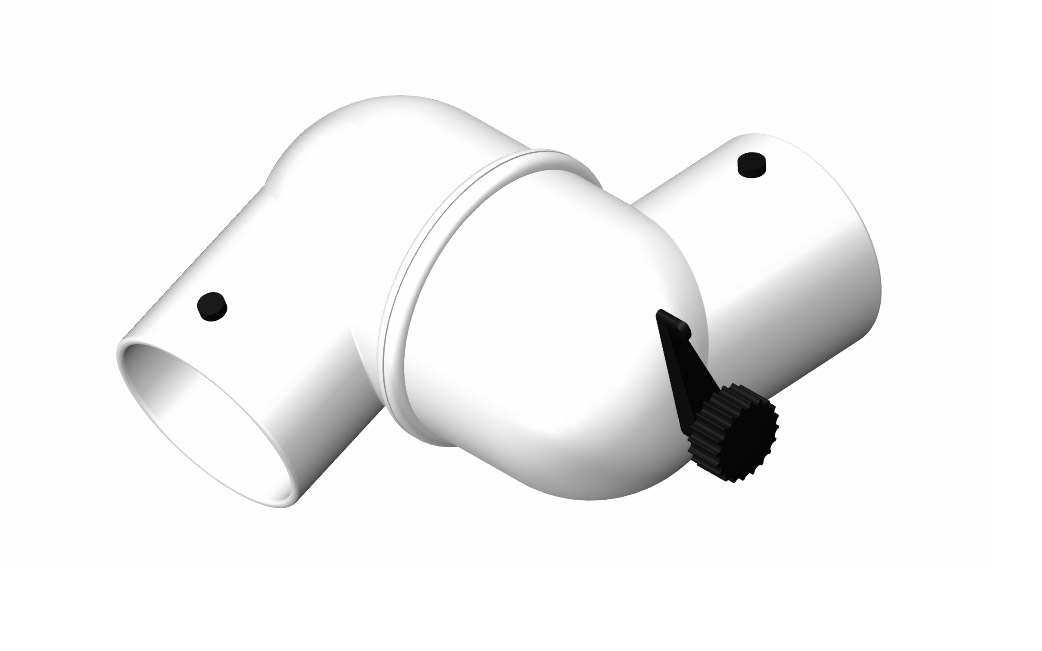 картинка Alsident 4-100-5. Соединительное колено дымоприемника являющийся официальным дистрибьютором в России 