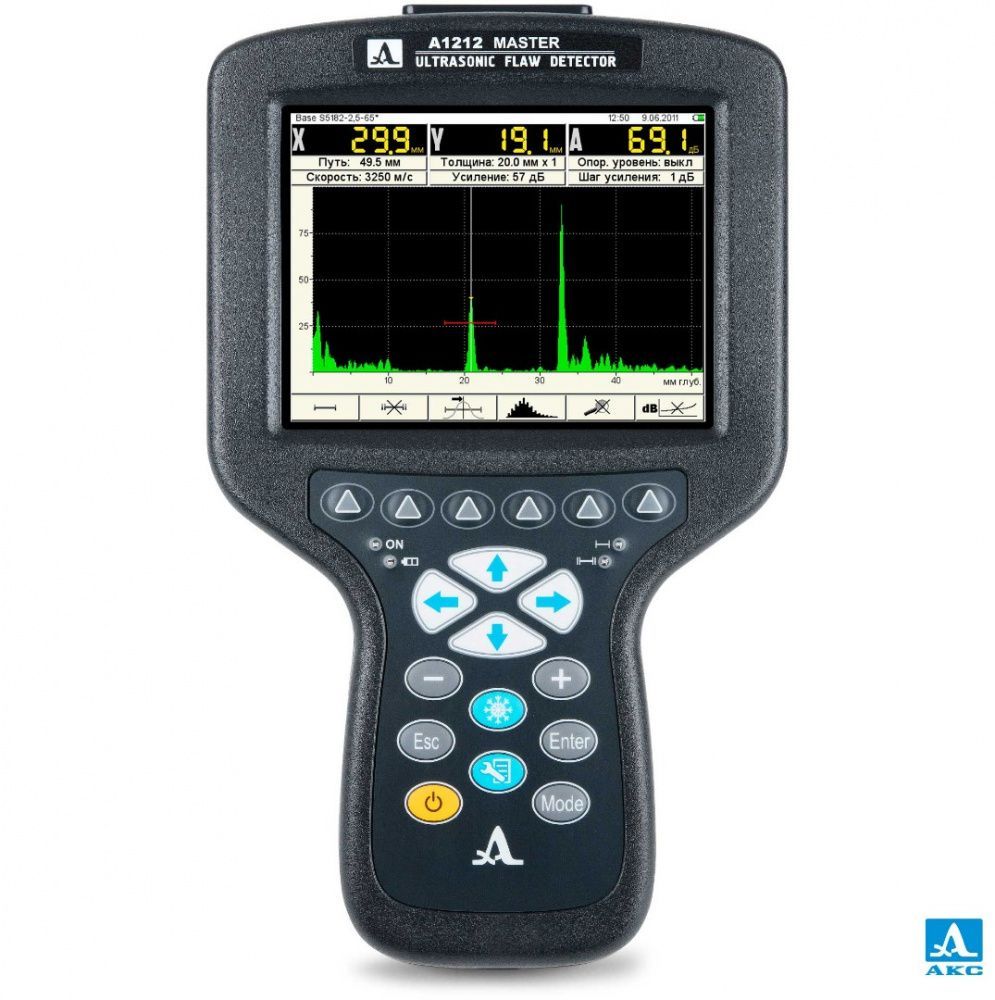 картинка АКС А1212 MASTER (1116). Электронный блок ультразвукового дефектоскопа со встроенным аккумулятором являющийся официальным дистрибьютором в России 