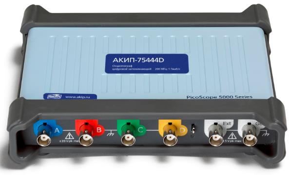 картинка АКИП 75444D. Осциллограф USB четырехканальный являющийся официальным дистрибьютором в России 