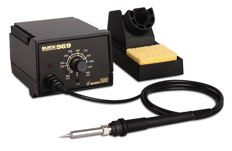 картинка Quick 969 ESD Lead Free (60 Вт). Паяльная станция являющийся официальным дистрибьютором в России 