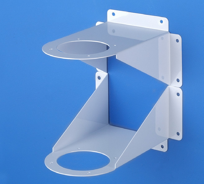 картинка Alsident 2-10035. Крепление дымоприемника настенное 100 мм, белое являющийся официальным дистрибьютором в России 