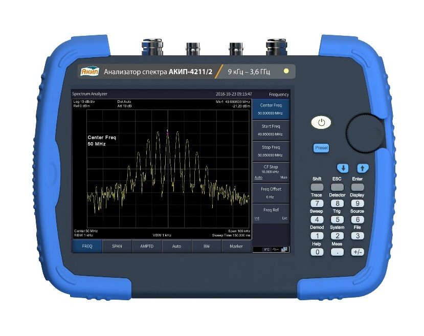 картинка АКИП 4211/2. Анализатор спектра портативный цифровой являющийся официальным дистрибьютором в России 