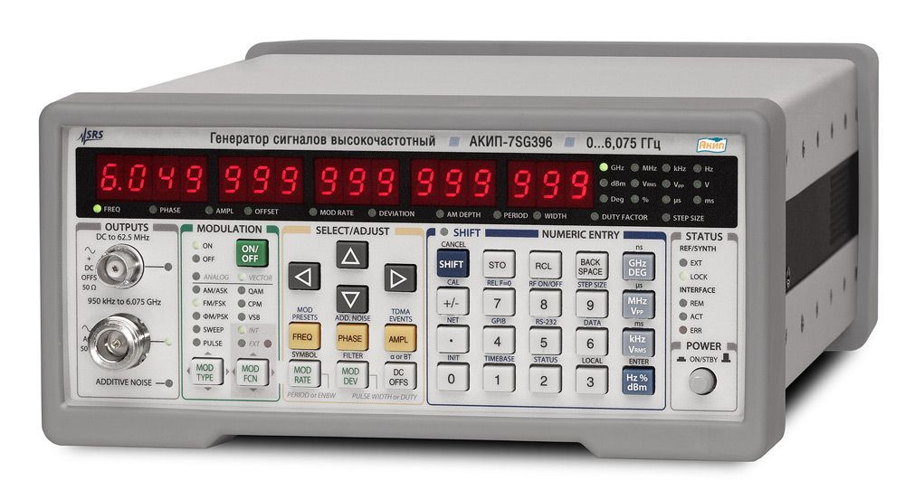 картинка АКИП 7SG396. Генератор высокочастотных сигналов векторный двухканальный являющийся официальным дистрибьютором в России 