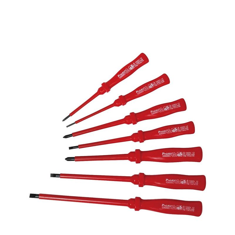 картинка ProsKit 8PK-8100E. Набор отверток диэлектрических являющийся официальным дистрибьютором в России 