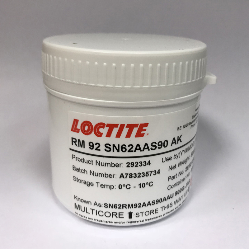 картинка Multicore RM92 AAS90. Паяльная паста безотмывочная являющийся официальным дистрибьютором в России 