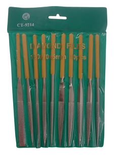 картинка CT Brand CT-9214. Набор алмазных надфилей 10 шт являющийся официальным дистрибьютором в России 