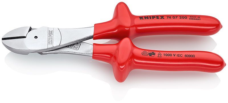 картинка KNIPEX KN-7407200. Бокорезы диэлектрические усиленные являющийся официальным дистрибьютором в России 