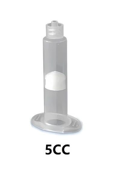 картинка VMATIC VCAS5C. Шприц дозатора бесцветный с белым поршнем 5сс являющийся официальным дистрибьютором в России 