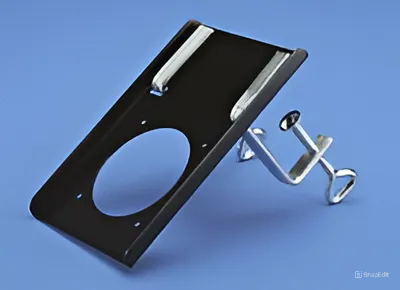 картинка Alsident 2-7510-050. Струбцина для крепления дымоприемника 75 мм, черная являющийся официальным дистрибьютором в России 