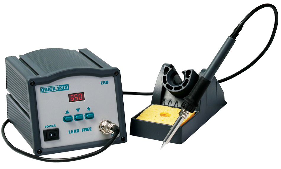 картинка Quick 203 ESD (60 Вт). Индукционная паяльная станция являющийся официальным дистрибьютором в России 