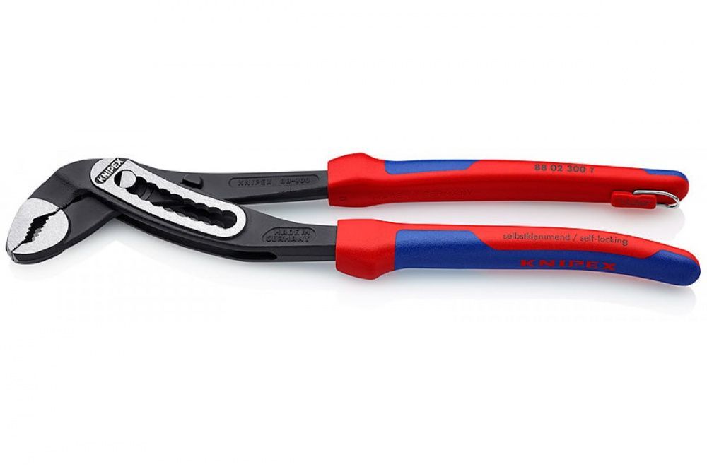 картинка KNIPEX KN-8802300TBK / Alligator. Клещи сантехнические (переставные-трубные) являющийся официальным дистрибьютором в России 