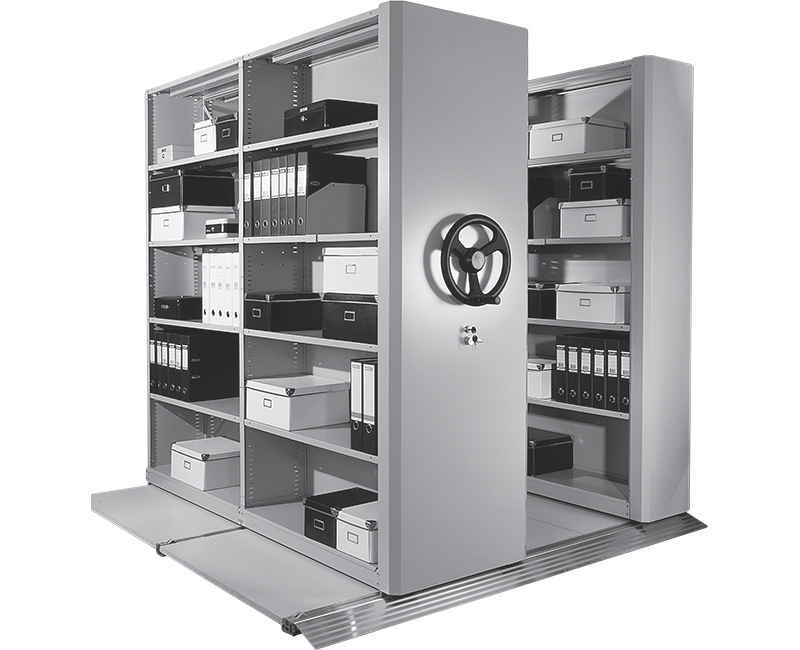 картинка ПРАКТИК. Мобильные стеллажи для архива являющийся официальным дистрибьютором в России 