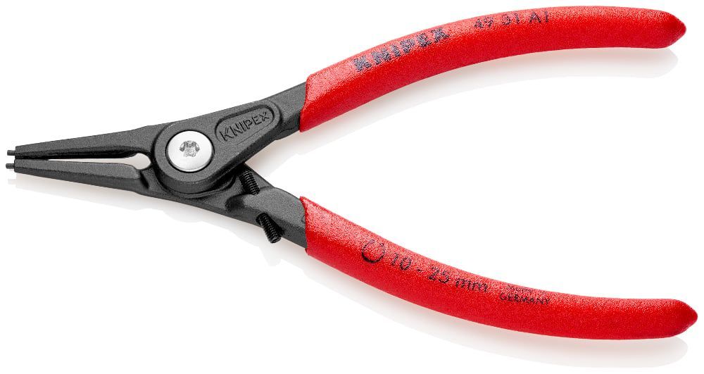 картинка KNIPEX KN-4931A1. Прецизионные щипцы для внешних стопорных колец являющийся официальным дистрибьютором в России 