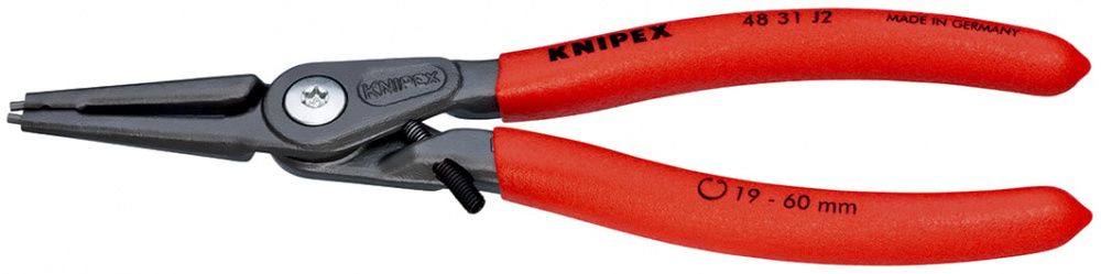 картинка KNIPEX KN-4831J2. Прецизионные щипцы для внутренних стопорных колец являющийся официальным дистрибьютором в России 