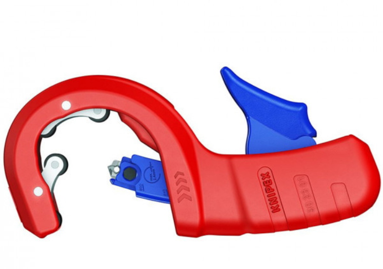 картинка KNIPEX KN-902301BK / DP50. Труборез роликовый для пластиковых труб являющийся официальным дистрибьютором в России 
