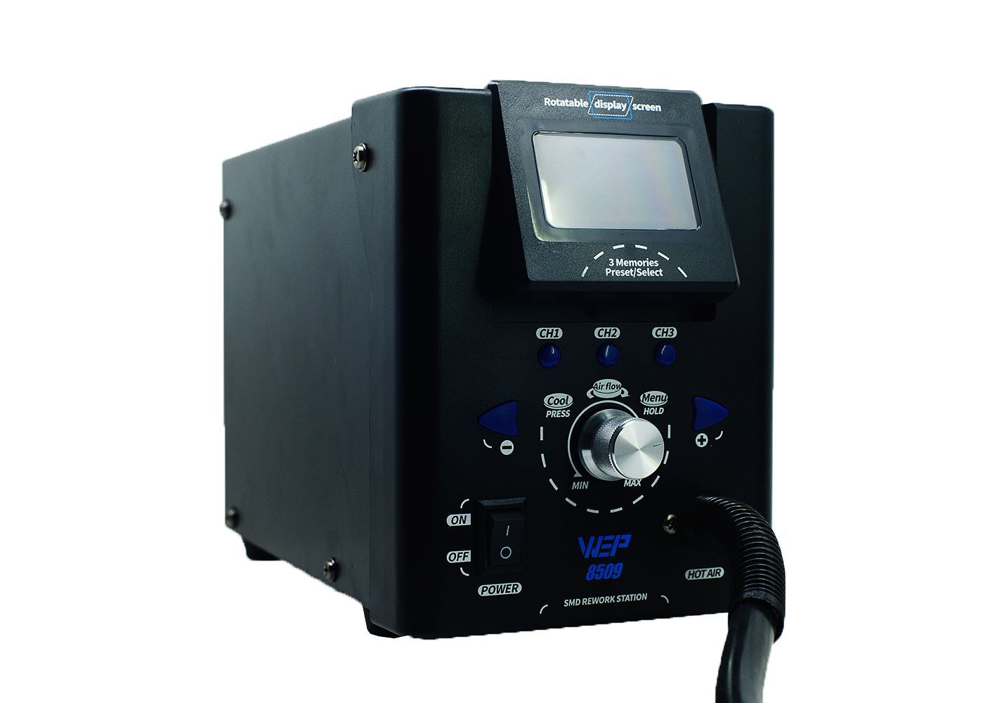 картинка W.E.P 8509 (300 Вт). Термовоздушная паяльная станция являющийся официальным дистрибьютором в России 