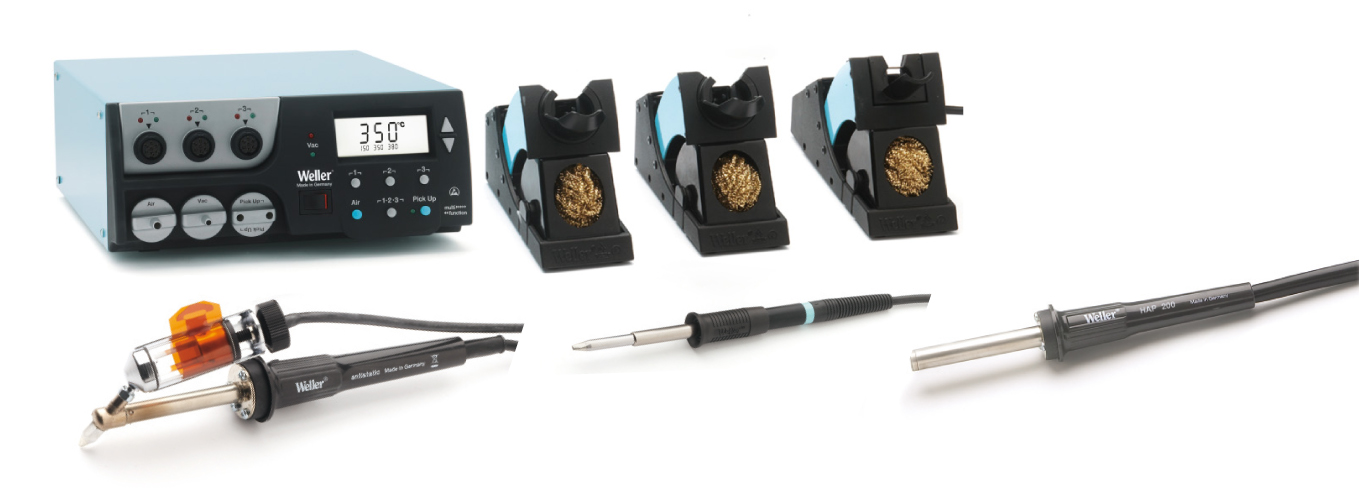 картинка Weller WR 3000MER (400 Вт). Трехканальная паяльная станция являющийся официальным дистрибьютором в России 