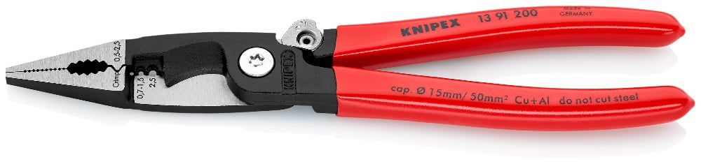 картинка KNIPEX KN-1391200. Электромонтажные клещи являющийся официальным дистрибьютором в России 