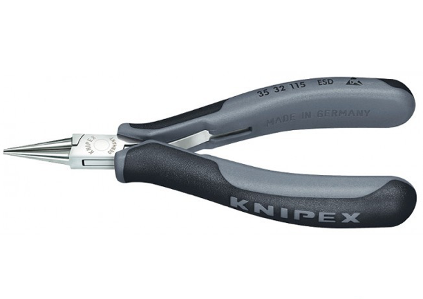 картинка KNIPEX KN-3532115ESD. Круглогубцы антистатические являющийся официальным дистрибьютором в России 