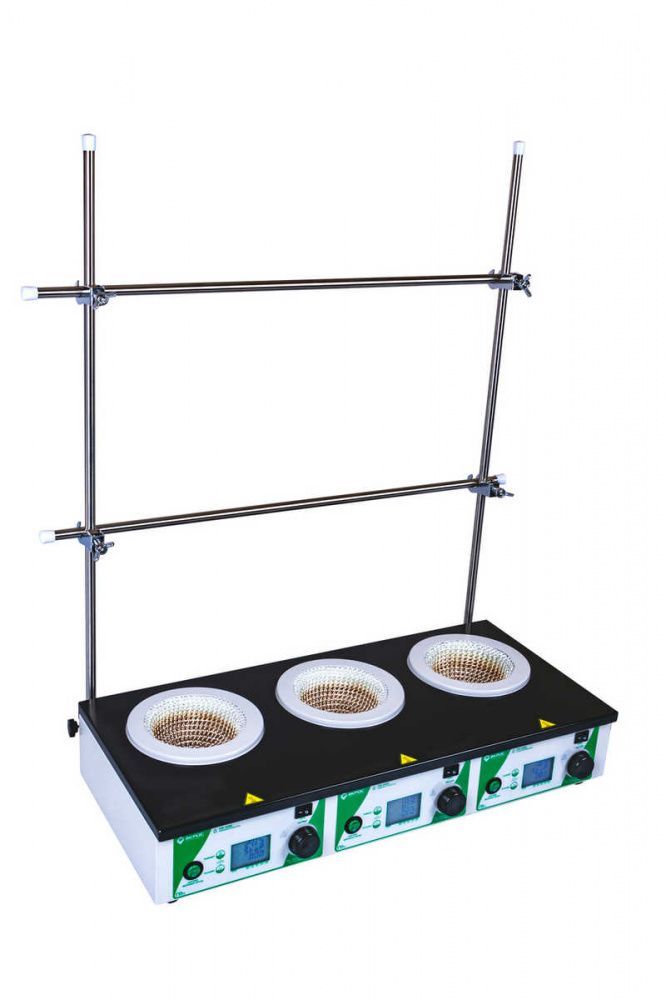 картинка Экрос ПЭ-4100-3 (3×0,5 л) Колбонагреватель цифровой со стойками являющийся официальным дистрибьютором в России 