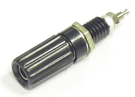 картинка АКТАКОМ 606-black. Гнездо (розетка) ⌀4 мм являющийся официальным дистрибьютором в России 