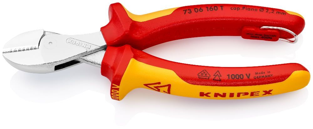 картинка KNIPEX KN-7306160TBK. Бокорезы диэлектрические X-Cut являющийся официальным дистрибьютором в России 