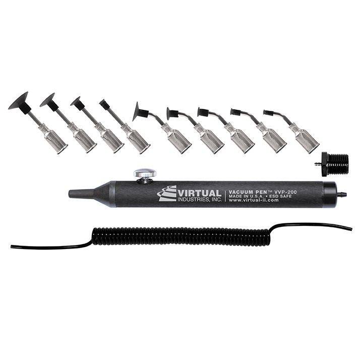 картинка VIRTUAL VV-PEN-KIT-PB (ESD). Вакуумный пинцет с комплектом игл-насадок Buna-N являющийся официальным дистрибьютором в России 