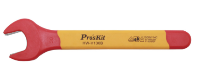 картинка ProsKit HW-V130B. Рожковый гаечный ключ диэлектрический являющийся официальным дистрибьютором в России 