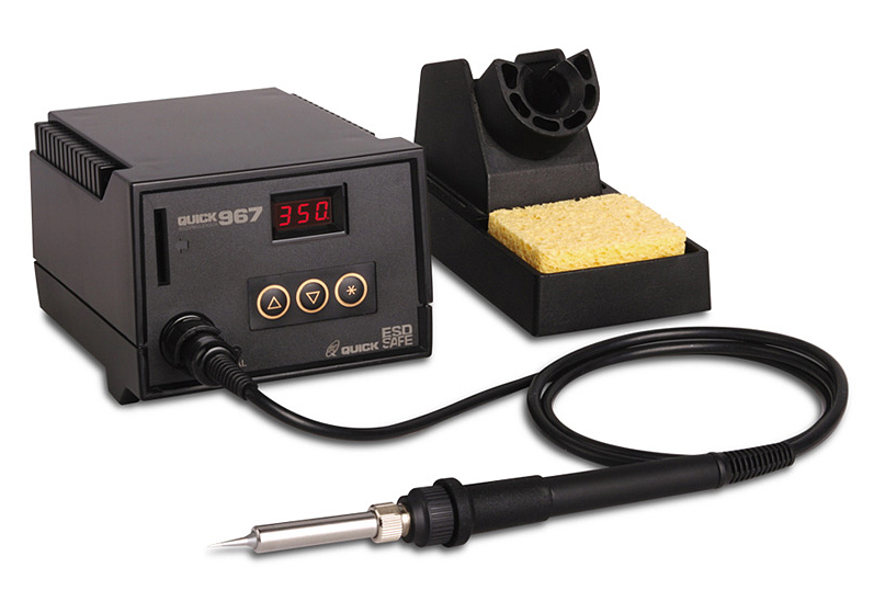 картинка Quick 967 ESD Lead Free (60 Вт). Паяльная станция являющийся официальным дистрибьютором в России 