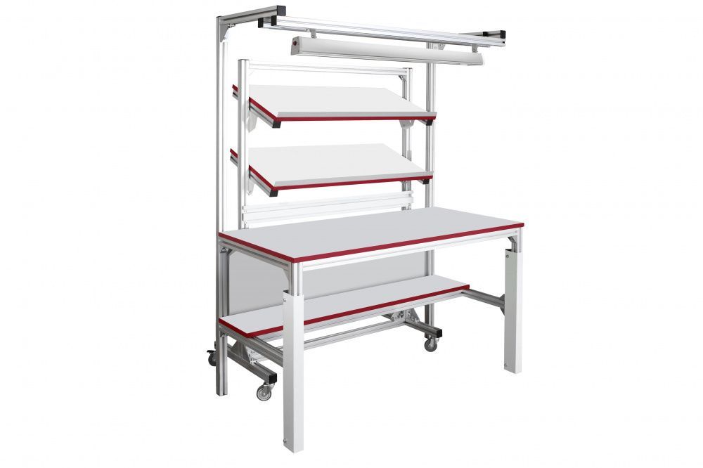 картинка Gresson СППС-1200КП. Стол 1200×700 мм с подкатной стойкой серии СППС-КП являющийся официальным дистрибьютором в России 