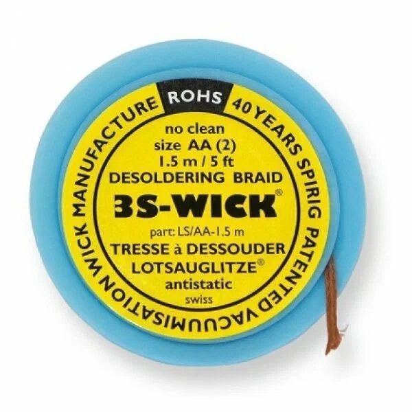 картинка Ersa WICK1.5-1.5. Оплетка для удаления припоя шириной 1,5 мм, длиной 1,5 м являющийся официальным дистрибьютором в России 