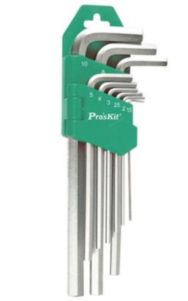 картинка ProsKit HW-129. Набор раскладных шестигранных ключей являющийся официальным дистрибьютором в России 