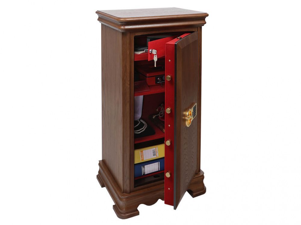 картинка VALBERG 90T EL Д. Сейф эксклюзивный взломостойкий в дереве серии Карат являющийся официальным дистрибьютором в России 