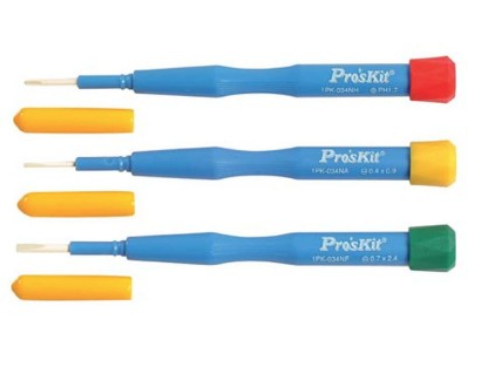 картинка ProsKit 1PK-034NE. Керамическая шлицевая отвертка являющийся официальным дистрибьютором в России 