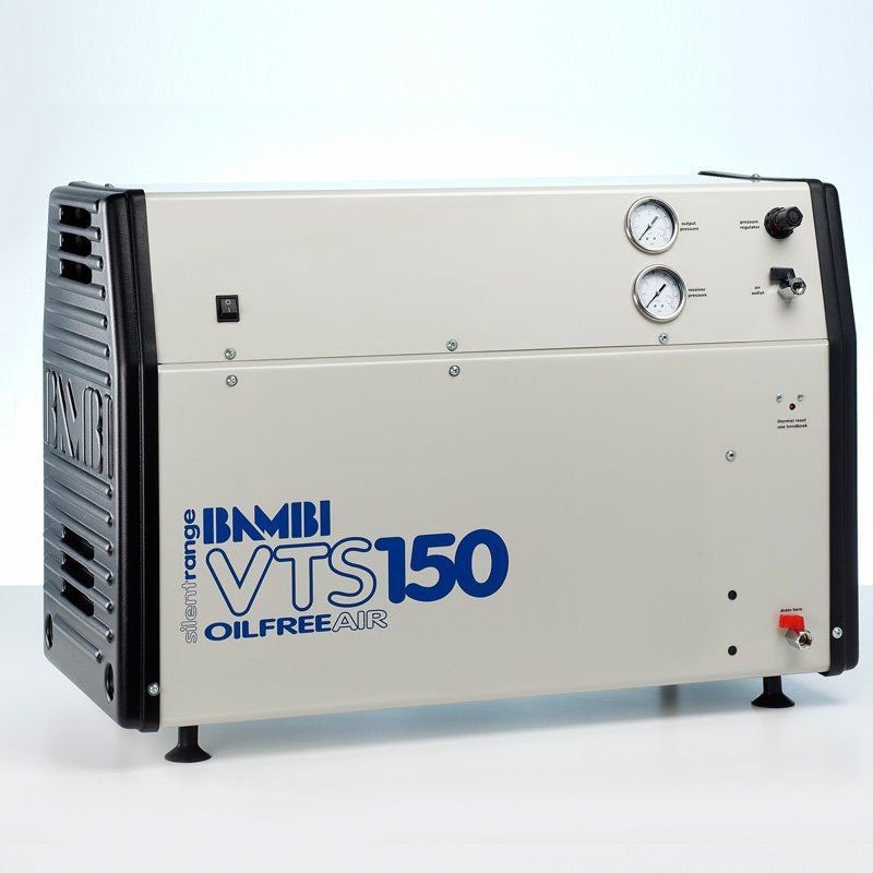 картинка BAMBI VTS150. Компрессор безмасляный бесшумный являющийся официальным дистрибьютором в России 